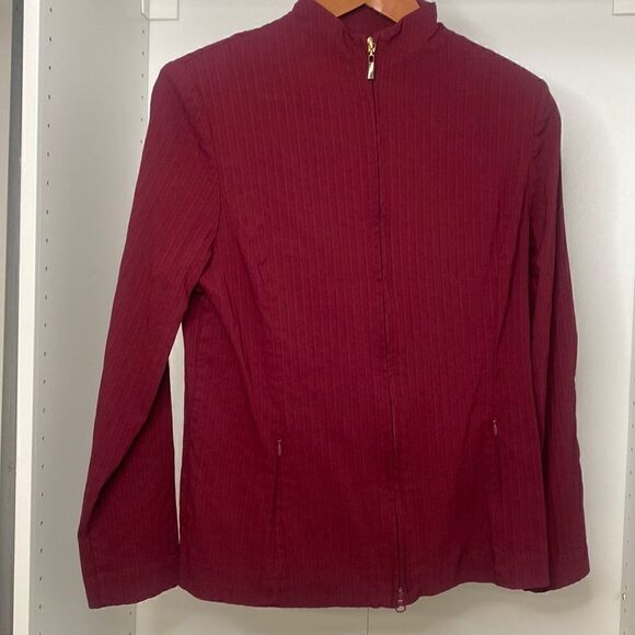 Ballessa Burgundy Jacket Made in Canada - Picture 1 of 5
